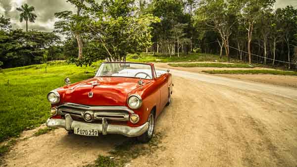 classic car windshield